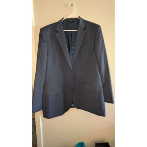 J.M. Haggar Blue Classic Fit Sport Coat & Blazer 46L, Mens